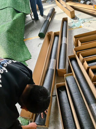 3ft x 32ft Premium Artificial Turf Mat – 0.6" Thick Synthetic Grass with Drainage Holes & Rubber Backing, Ideal for Pet Areas, Garden, Lawn, Patio & Balcony Decor