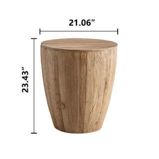 Vintage Style Bucket Shaped Coffee Table Set for Office, Dining Room and Living Room(Set of Two Pieces)