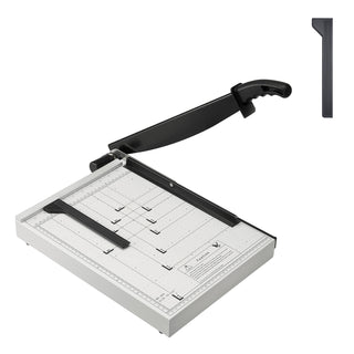 Paper Cutter, Guillotine Trimmer, 15' Cut Length, 16 Sheets Capacity, Heavy Duty Guillotine Paper Cutter with Guard Rail/Blade Lock for Cardstock/Cardboard, Paper Trimmer for Home Office School