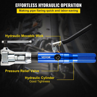 Hydraulic Flaring Tool Kit | 45° Double Flaring Tool for Brake Lines & Copper Tubing