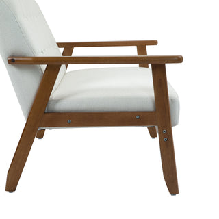 COOLMORE Mid-Century Modern Solid Loveseat Sofa Upholstered Linen Loveseat, 2-Seat Upholstered Loveseat Sofa Modern Couch