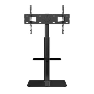 Tall Swivel Floor TV Stand for 32-65 inch TVs, Natural