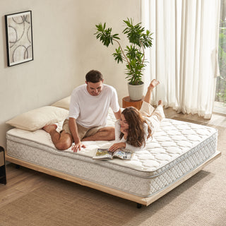  12 Inch Hybrid King Mattress | Medium Firm with Memory Foam,