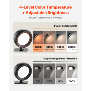2-pack rechargeable LED wall sconces, view 7