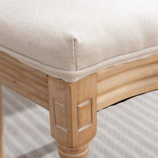 French Style Dining Chair Set of 2, Cream