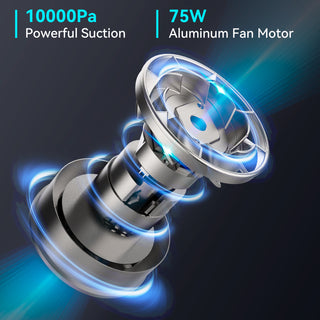 UMLO H6 BLACK Cordless Handheld Vacuum | 10KPa Strong Suction, 30-Min Runtime, HEPA Filter