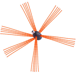 30 Ft Chimney Sweep Kit with 9 Flexible Rods | 360° Brush & Rich Accessories for Home Use