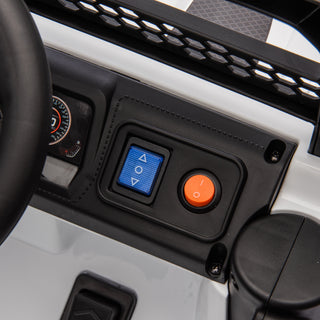 12V kids ride-on electric truck white, view 23