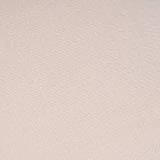 French Style Solid Wood Frame Linen Fabric Square Rattan Back Dining Chair,Set of 2,Cream