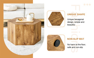 Modern MDF Coffee Table with Complex Texture Patterns – Stylish & Durable Interior Decor Piece for Living Room