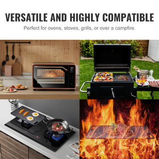 Reversible pre-seasoned cast iron griddle 16.7 x 9.7 inch