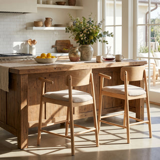 Counter height bar stools set of 2, view 2
