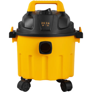 Wet Dry Vac, 2.6 Gallon, 2.5 Peak HP, 3 in 1 Shop Vacuum with Blowing Function, Portable with Attachments to Clean Floor, Upholstery, Gap, Car, ETL Listed, Yellow