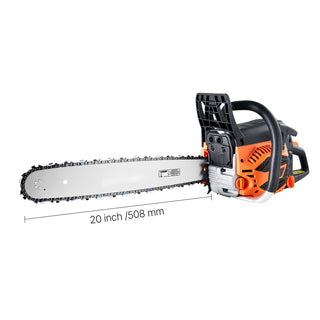 62cc Gas Chainsaw, 3.8 HP with 20 inch Bar