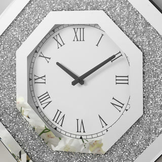 Octagonal Mirror Wall Clocks and Artificial Gemstone Wall Clocks