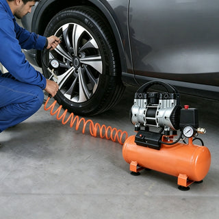 Quiet Low Noise Oil Free Air Compressor, Mini Portable Electric Air Compressor Low Noise for Home, Inflator, Small Pneumatic Tools