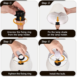 Pink Table Lamp Set of 2 - 3-Level Touch Dimming Bedside Lamp for Nursery and Kids Room - Small Desk Lamp with LED Bulb Included for Office and Living Room - Modern Industrial Grade Home Lighting