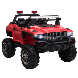 12V 2-Seater Police Car Ride-On Truck - Remote Control, Siren