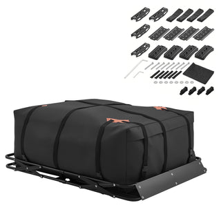 Roof Rack Cargo Basket, 51 x 36 x 4 in, Heavy Duty Roof Top Carrier Basket with Folding Design, 200 lbs Capacity, All-Weather Easy-Install Car Top Luggage Holder, Universal Fit for SUV Truck Car