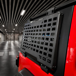 Rear Window Molle Panel Modular Storage Panel System Rear Window Protective Decoration for 2018-2023 Jeep Wrangler JL 4 Doors, Right side
