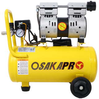  1.5HP Silent Oil-Free Air Compressor | 8 Gallon Portable Electric Shop Compressor