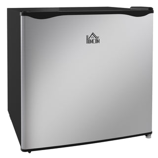 HOMCOM Mini Freezer Countertop 1.1 Cu.Ft | Compact Upright Freezer with Removable Shelves, Silver