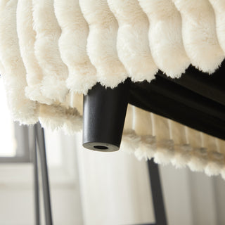 Beige 102.4" Plush Corduroy 4-Seat Sofa - Modern Deep Seat Cloud Couch with Pillows