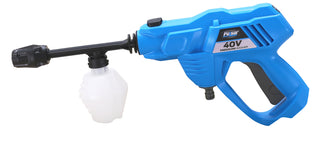 Option 1: Comprehensive & Powerful
Product Title: 40V Cordless Pressure Washer | Lithium-ion Battery-Powered Portable Cleaner

Product Description:
Unleash powerful cleaning performance anywhere with our 40V Cordless Pressure Washer. Powered by a high-capacity lithium-ion battery, this portable cleaner delivers the pressure you need for a variety of tasks, from washing your car and boat to cleaning patio furniture, decks, and windows. The cordless design gives you the freedom to clean without being tied to 