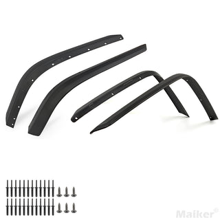 Front & Rear Fenders for 2020–2024 Jeep Gladiator JT Mojave & Rubicon – 4PCS Off-Road Fender Liner Set (Fits High Clearance Fender Flares Only)