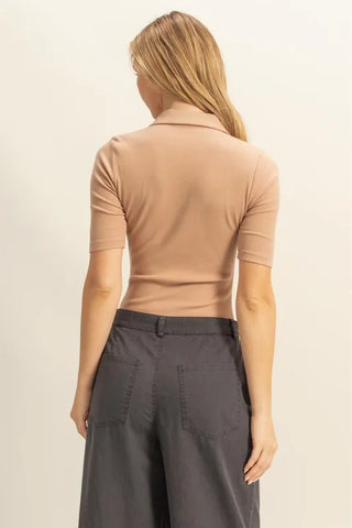 HYFVE Johnny Collar Short Sleeve Bodysuit