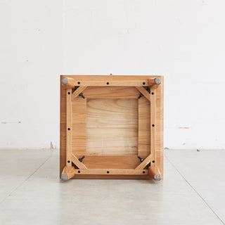 Solid Oak Storage Cabinet for Living Room - Free-Standing Corner Cabinet with Vintage Glass Door, 2 Shelves, 1 Drawer & Brass Handle for Entryway, Kitchen, Hallway, TV Stand