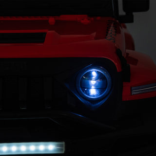 24V Ride On Car for Kids Battery Powered Ride On 4WD Toys with Remote Control,Parents Can Assist in Driving,Music and Lights,Five-Point Safety Belt,Rocking chair mode for back-and-forth swinging