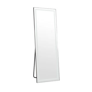 LED Full Length Mirror with Lights, Wide Standing Tall Full Size Mirror, Large Floor Mirror for Bedroom, Lighted Full Body Dressing Mirror with Stand Up Design