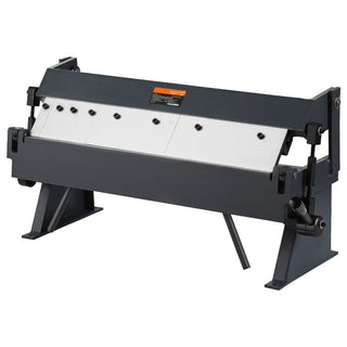 Box and Pan Brake, 24-Inch, 0-130 Degrees Sheet Metal Bending Brake, Portable Metal Bender with 20 Gauge Low Carbon Steel 14 Gauge Aluminum Capacity, 5 Adjustable Fingers for Metal Bending