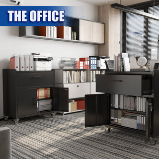  Rolling Metal Tool Storage Cabinet | Lockable Garage Storage Cabinet with Wheels