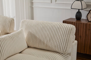 Oversized Double Chaise Lounge - Luxury Cloud Sofa Bed, White