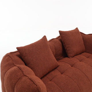 Soft Beanbag Chair with High Resilience Foam Core, Comfortable Square Recliner Sofa for Two People, Ideal for Games, Reading, and TV in Living Room or Family Room