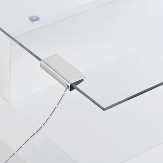 [VIDEO provided] ON-TREND Slim Entryway Organizer with 2 Flip Drawers, Tempered Glass Top Shoe Storage Cabinet with Drawer, Free Standing Tipping Bucket Shoe Rack with LED Light for Hallway, White