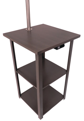 58' Squared Sofa Side Shelves Table Lamp w/ Power Station (1.14/14.96)
