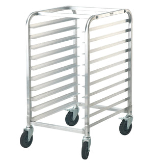 Bun Pan Rack, 10-Tier Commercial Bakery Racks with Brake Wheels, Aluminum Racking Trolley Storage for Half & Full Sheet, Speed Rack For Kitchen Home, Bread Baking Equipment, 26'L x 20.3'W x 39'H