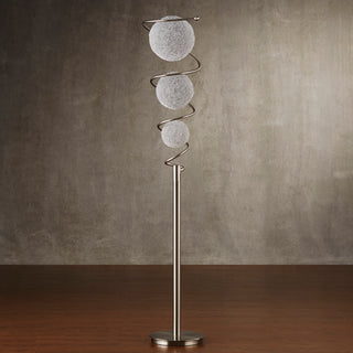 Luxurious Living Room Floor Lamp 1pc Sparkling Decorative Designer Home Decor Floor Lamp, 3 Wire-Wrapped Balls Night Light