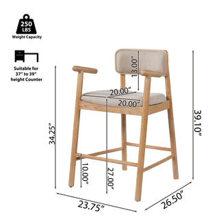 Counter height bar stools set of 2, view 11