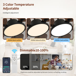 52inch Tropical Palm Leaf Ceiling Fan with Lights & Remote Control