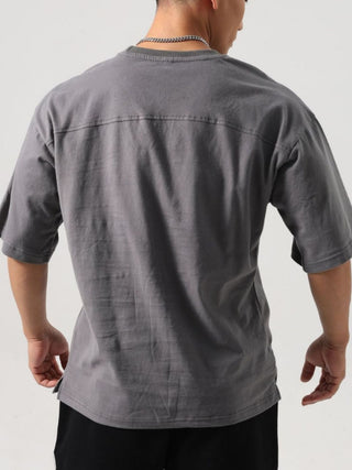 Men's Plus Size Round Neck Half Sleeve T-Shirt