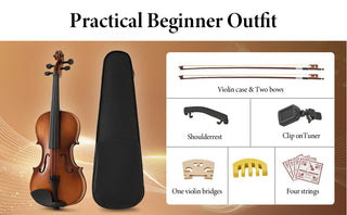 Professional 4/4 Full Size Violin Set | Stable Rich Sound & Complete Accessories