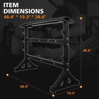 Dumbbell Rack Stand, Multifunctional Barbell Rack Weight Rack for Dumbbells, Heavy Duty Weight Storage Organizer Dumbbell Storage Stand Holder