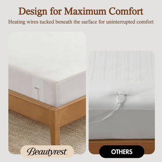 Best Queen Heated Mattress Pads | 1-Piece White Electric Bed Warmers