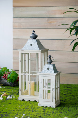 
Wooden Candle Lantern Decorative, Hurricane Lantern Holder Decor for Indoor Outdoor, Home Garden Wedding
