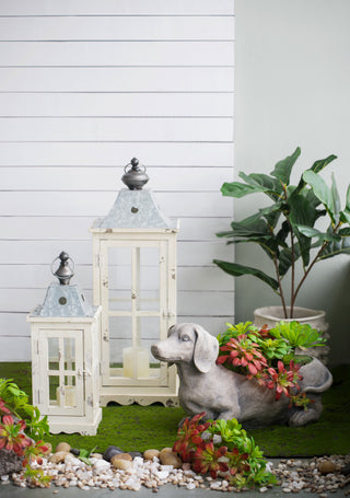 
Wooden Candle Lantern Decorative, Hurricane Lantern Holder Decor for Indoor Outdoor, Home Garden Wedding
