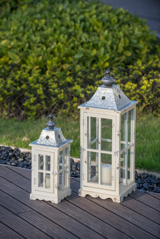
Wooden Candle Lantern Decorative, Hurricane Lantern Holder Decor for Indoor Outdoor, Home Garden Wedding
